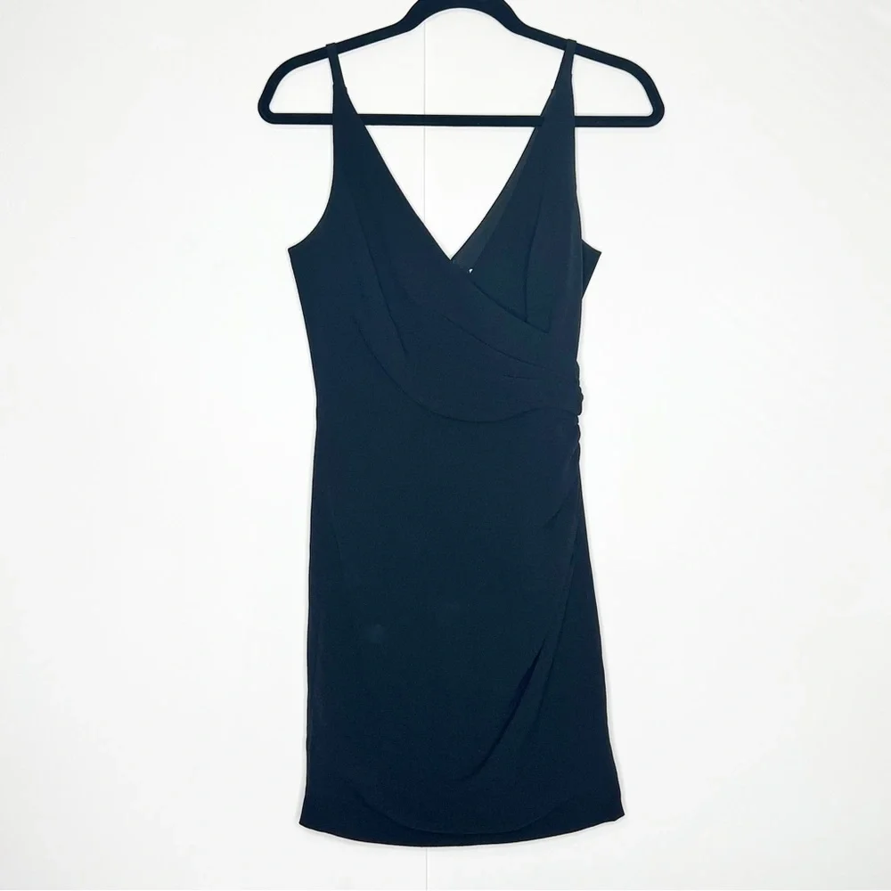 Dress the Population Faux Wrap Dress - Little Black‎ Dress